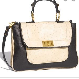 Rebecca Minkoff “Covet” ostrich embossed Satchel